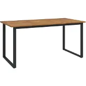 vidaXL Tuintafel met U-vormige poten 160x80x75 cm massief acaciahout
