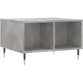 vidaXL Salontafel 60x50x36,5 cm bewerkt hout betongrijs
