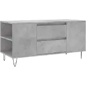 vidaXL Salontafel 102x44,5x50 cm bewerkt hout betongrijs