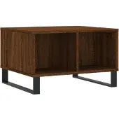 vidaXL Salontafel 60x50x36,5 cm bewerkt hout bruin eikenkleur