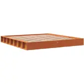 vidaXL Bedframe zonder matras massief grenenhout wasbruin 180x200 cm