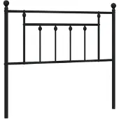 vidaXL Vervangend hoofdbord 107 cm metaal zwart