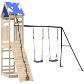 vidaXL Speelhuis massief grenenhout