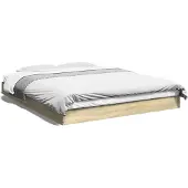 vidaXL Bedframe zonder matras hout sonoma eikenkleurig 160x200 cm