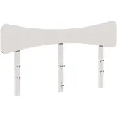 vidaXL Hoofdbord 140 cm massief grenenhout wit