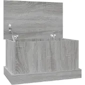 vidaXL Opbergbox 50x30x28 cm bewerkt hout grijs sonoma eikenkleurig