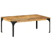 vidaXL Salontafel 100x55x35 cm massief mangohout