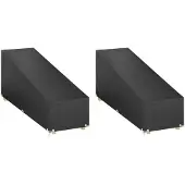 vidaXL Ligbedhoezen 2 st met 12 oogjes 200x65x35/60 cm polyetheen