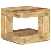 vidaXL Salontafel 45x45x40 cm massief mangohout