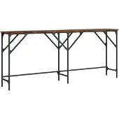vidaXL Wandtafel 180x29x75 cm bewerkt hout gerookt eikenkleurig