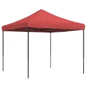 vidaXL Partytent, inklapbaar, pop-up, bordeauxrood, 292x292x315 cm