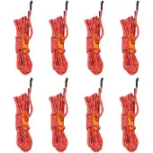 vidaXL Tentscheerlijnen met spanners 8 st reflecterend 4 m 4 mm