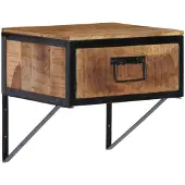 vidaXL Nachtkastje 40x35x40 cm massief mangohout