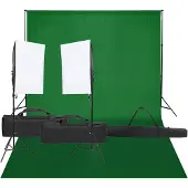 vidaXL Fotostudio-set met verlichting en achtergrond