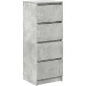 vidaXL Dressoir 37,5x35x99 cm spaanplaat betongrijs