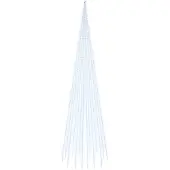 vidaXL Vlaggenmast kerstboom 1134 LED's koudwit 800 cm