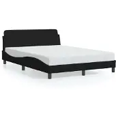 vidaXL Bedframe "Dover" stof zwart 140x190 cm