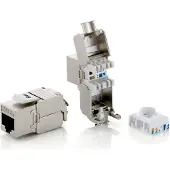 Equip 767221 Keystone-connector, afgeschermd, Cat.6A, RJ45, set van 8