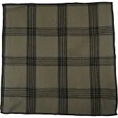Mars & More Black Check Servet sage 40x40cm (set of 2)