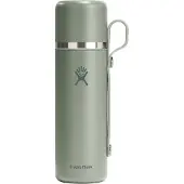 Hydroflask - Hot Flask And Cup - Isoleerfles 828 ml, grijs/olijfgroen