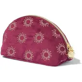 HEMA Sassy me etui 19x9x10cm velvet zonnen (bordeauxrood)