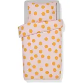 HEMA Dekbedovertrek 140x200/220cm zacht katoen stippen roze (lichtroze)