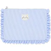 HEMA Laptophoes 41.8x29.5cm strepen kattenprint ruches