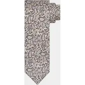 Profuomo Stropdas Grijs TIE SILK PRINT GREY PPWA30027/B