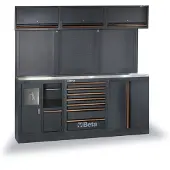 Beta werkplaatsinrichting, RVS werkblad, 157-delig, C45PRO 2.0 AX/157UT