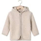 Huttelihut Baby Jassen Jacket Wool Fleece - Beige - Maat 68