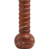 Mr. Stoned Marmeren Vaas Ribbel Rood