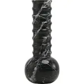 Mr. Stoned Marmeren Vaas Ribbel Zwart