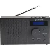 Denver DAB-51B Radio DAB+, DAB, FM USB, AUX Wekfunctie Zwart