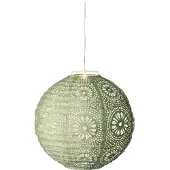 Kaemingk - Solar lantaarn - 25x23 cm - Groen/warm wit