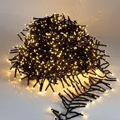 Spetebo LED-lichtslingerkroon met 1512 LED's, met timerfunctie - warmwit / 11 meter