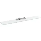 Sapho Pirenei Glazen planchet 70cm, chroom/matglas