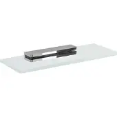 Sapho Pirenei Glazen planchet 20cm, chroom/helder glas