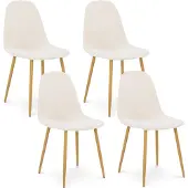 Idimex Eetkamerstoelen PUNTA, set van 4 – Crèmewit