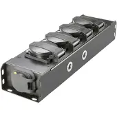 Adam hall Proport IP54 Rated Power Strip 4 Black EU Sockets