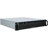 Inter-Tech IPC 2U-2404L - 2U rackmontage - micro ATX - SATA/SAS - Hot-swap - geen voeding (ATX) nodig