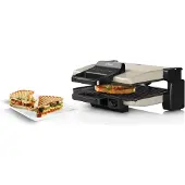 Bosch Grillpan - - TCG3302 - 2000W - Antiaanbaklaag - Zilver
