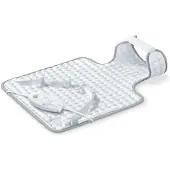Sanitas SHK 32 Elektrisch Warmtekussen - Heating pad - Nek en rug - 54 x 38 cm - 3 Warmtestanden - Snelle opwarming - Automatische uitschakeling - Machinewasbaar - 2 Jaar garantie - Wit