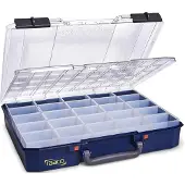 Raaco CarryLite 80 5x10-25 DLU Assortimentskoffer Aantal vakken: 25 Drukslot, Vaste onderverdeling Box Inhoud 1 stuk(s)