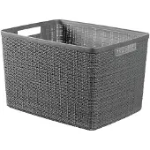 Kadax CURVER Jute mand - Rechthoekig - 20 L - 100 % Gerecycled