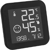 TFA-Dostmann BLACK & WHITE Thermo- en hygrometer Zwart