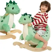 Classic World houten hobbelpaard dinosaurus