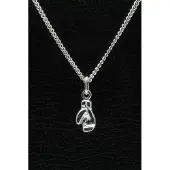 MOOYE ® - Collectie Zilveren Bokshandschoen ketting hanger - klein