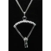 MOOYE ® - Collectie Zilveren Paraglider Parasailer groot ketting hanger