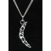 MOOYE ® - Collectie Zilveren Croissant ketting hanger