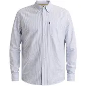 PME Legend Overhemd 'Oxford shirt with button-down collar and chest pocket' blauw